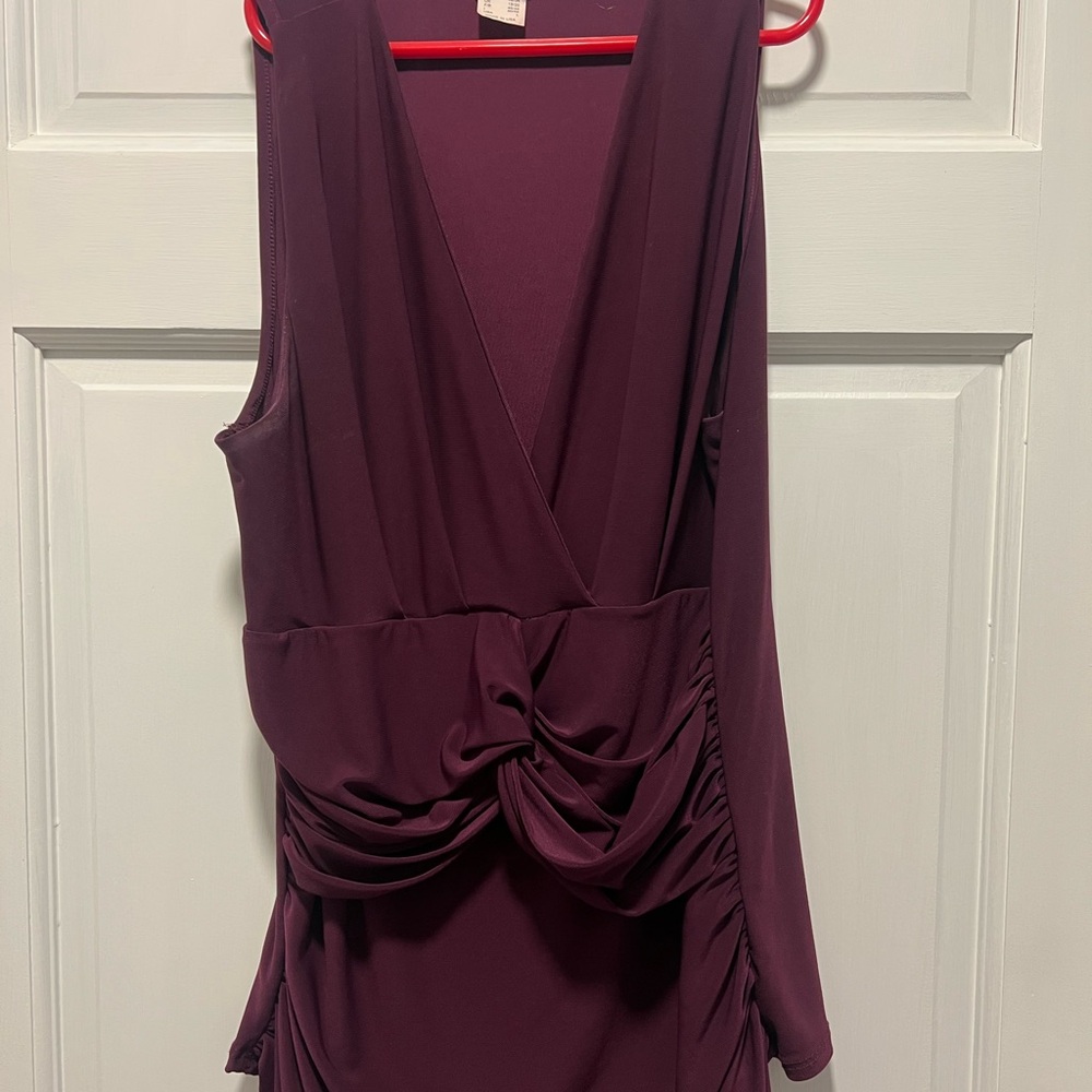 Elegant Plum Sleeveless Top